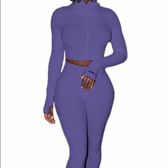 Trendy Purple 2pc Lucky Label Set - Picture 1 of 6